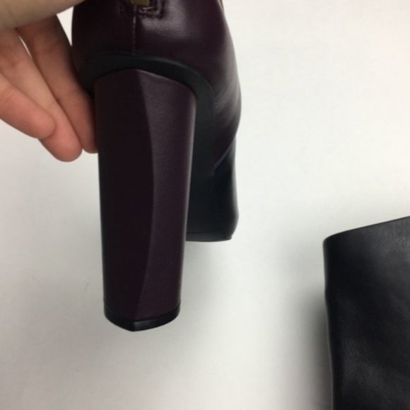 NEW Cabi purple & black color block booties - Picture 3 of 5